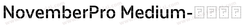NovemberPro Medium字体转换